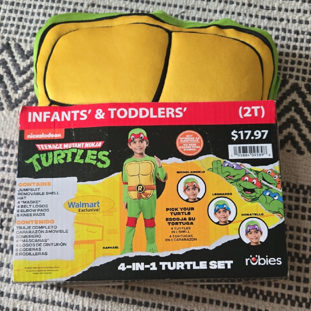 NWT Nickelodeon TMNT 4-in-1 Turtle Set  2T